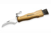 Couteau pliant à champignons Maserin manche olivier 12cm + brosse intégrée
