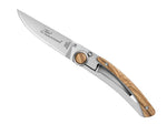 Couteau pliant Le Thiers Liner Lock Claude Dozorme bois d'olivier 10,5cm