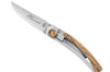Couteau pliant Le Thiers Liner Lock Claude Dozorme bois d'olivier 10,5cm