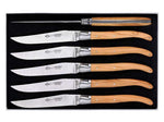 Coffret 6 couteaux de table Laguiole Arbalète G.DAVID 23cm inox manche olivier