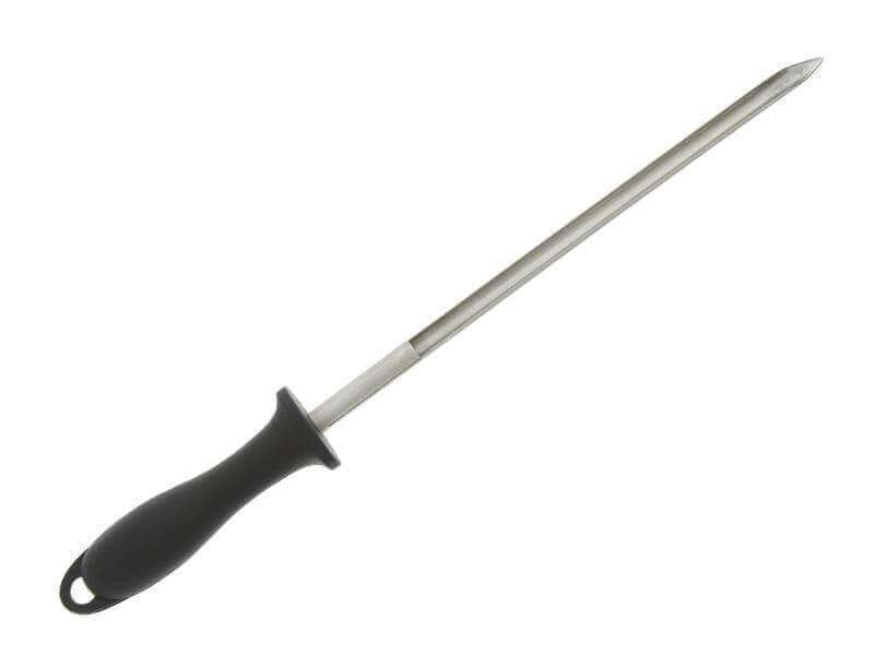 Lardoire tige 25cm en acier inox, manche noir