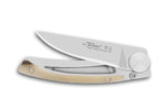 Couteau pliant Le Thiers Liner Lock Claude Dozorme corne claire 10,5cm