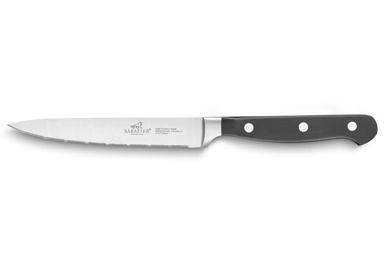 Couteau universel Sabatier International Pluton microdenté 13cm manche riveté