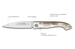 Couteau pliant Compostelle Voie de Velezai Claude Dozorme manche vallernia 12,5cm