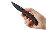 Couteau pliant CRKT Endorser manche G10 noir marron strié 10,5cm - Noir