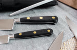 Mallette cuisinier Sabatier Chef 6 couteaux fabrication française + 1 fourchette + 1 fusil