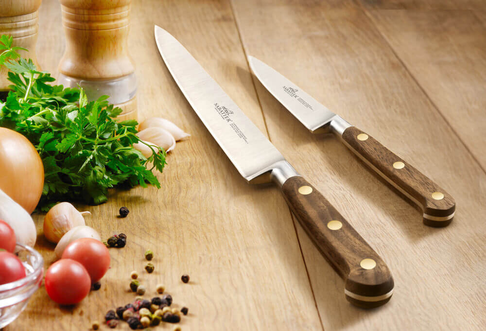 Coffret 2 couteaux Sabatier Perigord Office 10cm + Santoku 18cm