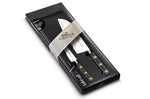 Coffret 2 couteaux Sabatier Idéal Inox rivets laiton Santoku 18cm + Office