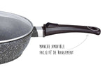Sauteuse en fonte Pradel Excellence Premium 28cm façon pierre tous feux/ induction