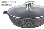 Sauteuse en fonte Pradel Excellence Premium 28cm façon pierre tous feux/ induction