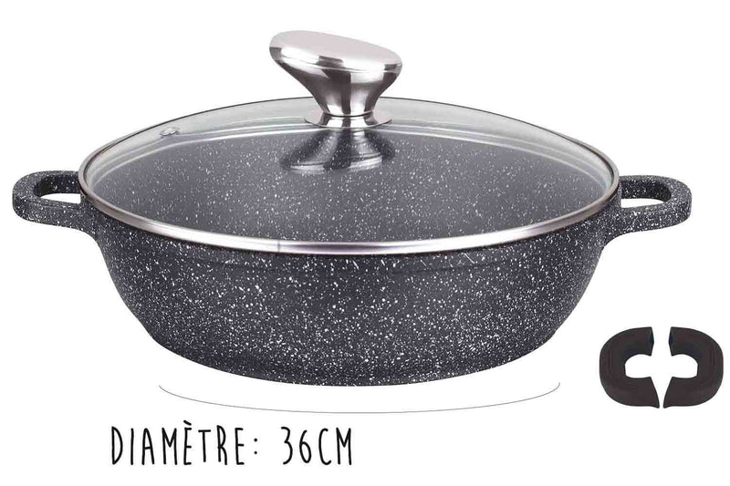 Mijoteuse en fonte Pradel Excellence Premium 36cm façon pierre tous feux/ induction