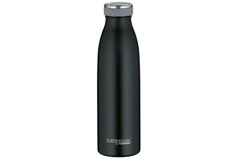 Gourde isotherme Thermos inox noir Thermocafé compatible boissons gazeuses - 0,5 l