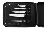 Sac spécial chef Sabatier Chef 4 couteaux de cuisine français + 1 fourchette - Exclusivité