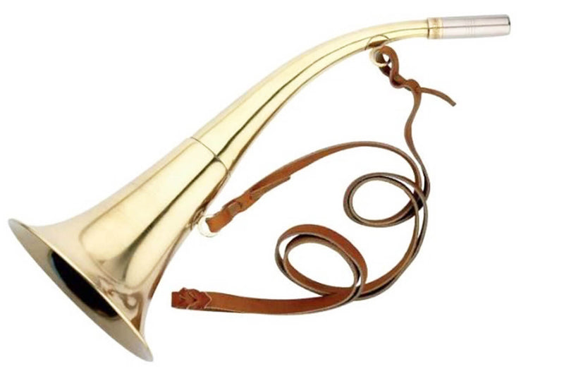 Corne d'appel Elless ronde cintrée à pavillon laiton 40cm