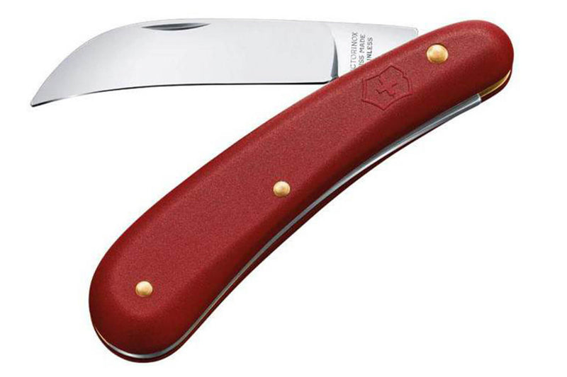 Couteau serpette Victorinox 11cm manche nylon rouge