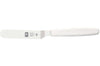 Spatule coudée Icel 9cm acier inox manche blanc