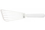 Spatule ajourée Icel 17cm inox manche blanc