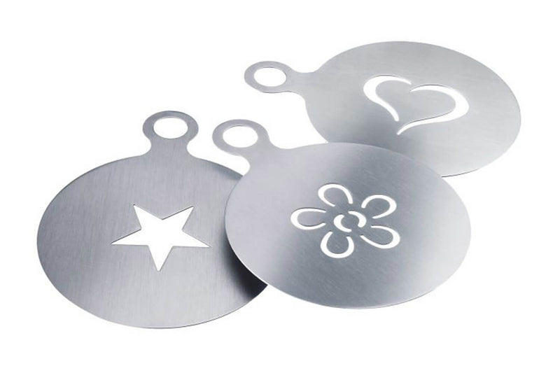 Kit de 3 pochoirs de décoration Westmark Cappuccino