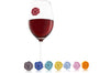 Set 8 marque-verres Vacu Vin Cépages