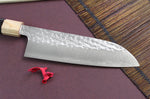 Couteau santoku japonais artisanal martelé Yu Kurosaki senko 16.5cm acier SG2