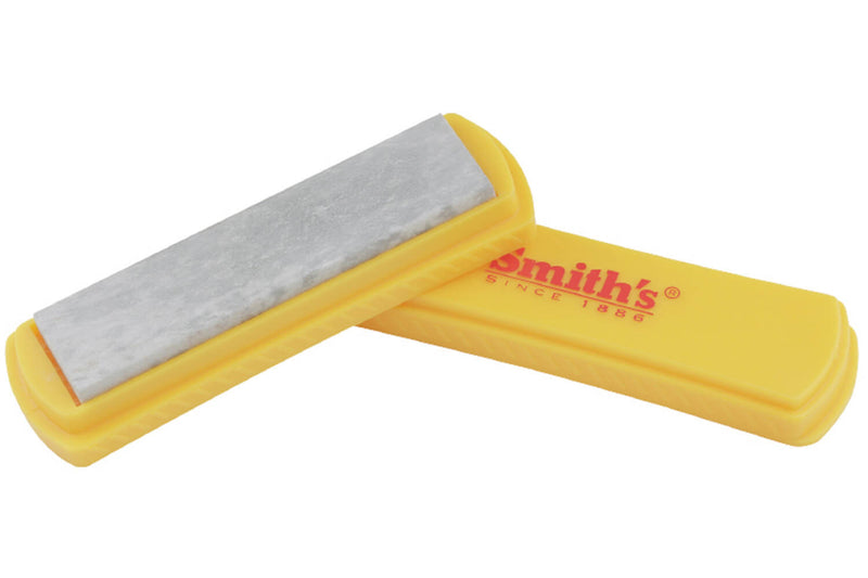 Pierre naturelle d'Arkansas Smith's 102 x 25mm grain fin + coffret support