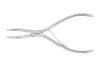 Pince à arêtes coudée Triangle acier inox 20cm