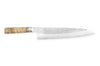 Couteau de chef japonais artisanal forgé Takeshi Saji R2 Tsuchime 24cm