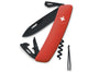 Couteau multifonction SWIZA D03 All black 11 fonctions 95mm - Rouge