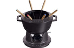 Service à fondue en fonte STAUB 20cm 6 personnes - Noir