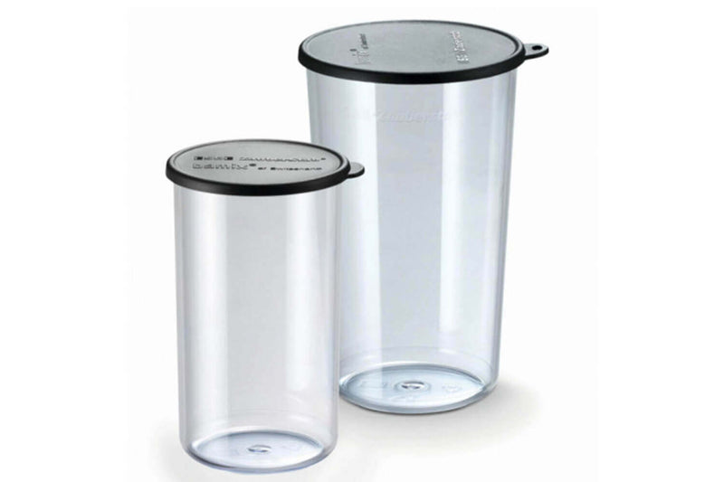 Set de 2 gobelets gradués 400ml et 600ml pour mixeur Bamix + couvercles