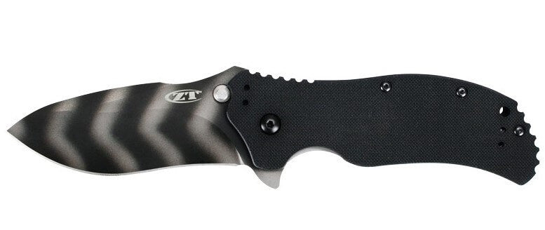 Couteau pliant Zero Tolerance ZT0350TS Tiger Strip manche G10 11,7cm