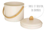 Seau à compost d'intérieur Pebbly en acier