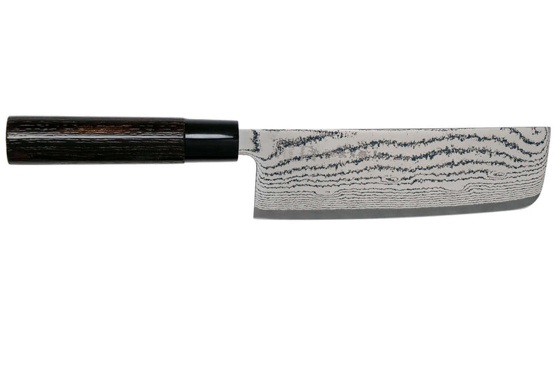 Couteau nakiri Tojiro Shippu Black damas lame 16,5cm
