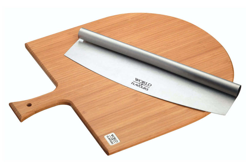 Set de service à pizza Kitchencraft World of Flavours 34x35cm