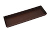 Moule à tarte maison cannelé rectangulaire Gobel anti-adhérent avec fond fixe