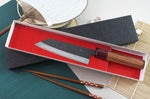 Couteau kiritsuke japonais artisanal Wusaki Yuzo BS2 15cm