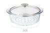 Cuit vapeur en verre Cristel avec couvercle - 24cm