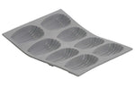 Plaque à madeleines en silicone De Buyer Elastomoule 8 ou 9 alvéoles - 8