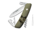 Couteau multifonction SWIZA D03 kaki sanglier 11 fonctions 95mm