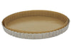 Moule à tarte cannelé inox fond amovible De Buyer et feuille cuisson