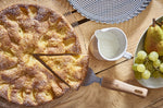 Moule à tarte cannelé inox fond amovible De Buyer et feuille cuisson