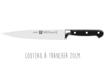 Coffret à découper Zwilling Professional S forgé Fourchette à viande et couteau à trancher
