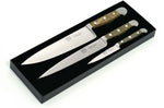 Coffret 3 couteaux forgés Güde Alpha Chêne