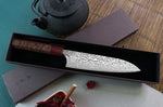 Couteau de chef japonais artisanal Yoshimi Kato 18cm SG2 Damascus