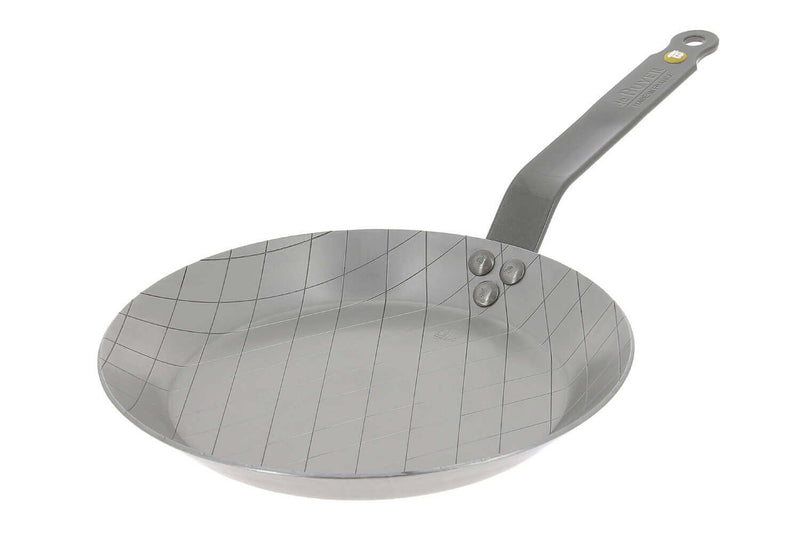 Poêle à steak De Buyer Mineral B Element striée bord évasé en fer - 24cm