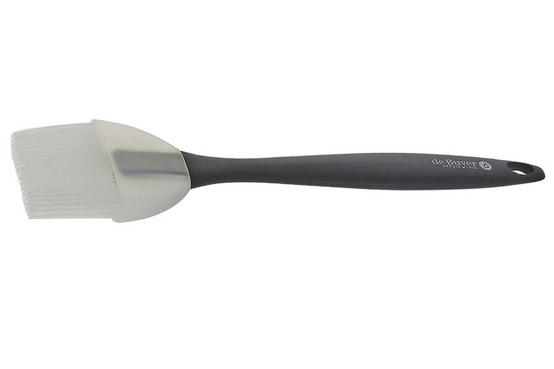 Pinceau pâtissier large De Buyer en silicone noir