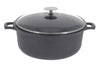 Coquelle en fonte d'aluminium De Buyer Choc Extrême avec couvercle verre - 24cm