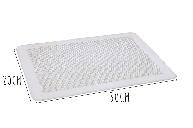 Plaque perforée en aluminium De Buyer sans rebord 1,5mm d'épaisseur - 30 x 20 cm