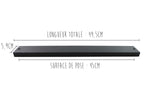 Barre aimantée Yaxell 45cm en bambou - Teinté
