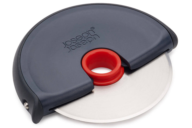 Roulette à pizza Joseph Joseph Disc gris et rouge